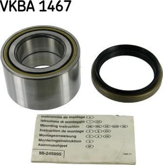 SKF VKBA 1467 - Комплект подшипника, ступицы колеса abcparts.ee