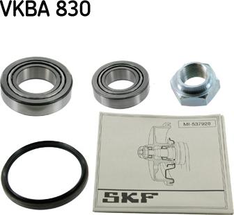 SKF VKBA 830 - Комплект подшипника, ступицы колеса abcparts.ee