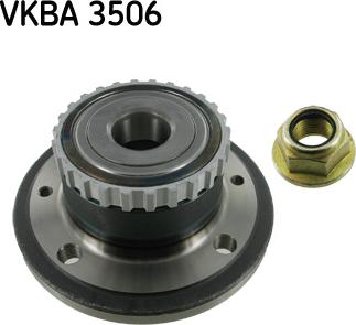 SKF VKBA 3506 - Комплект подшипника, ступицы колеса abcparts.ee