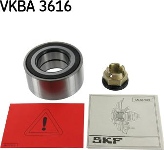 SKF VKBA 3616 - Комплект подшипника, ступицы колеса abcparts.ee