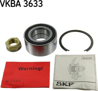 SKF VKBA 3633 - Комплект подшипника, ступицы колеса abcparts.ee