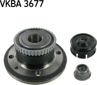 SKF VKBA 3677 - Комплект подшипника, ступицы колеса abcparts.ee