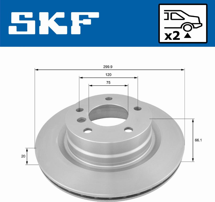SKF VKBD 90031 V2 - Тормозной диск abcparts.ee