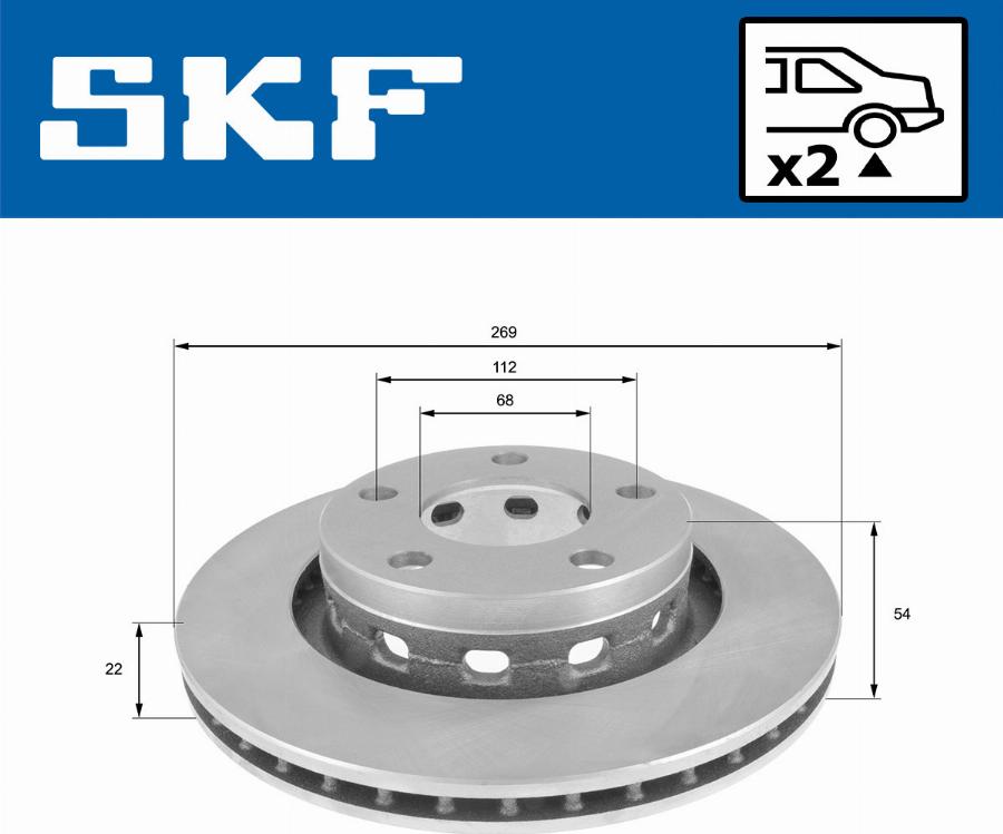 SKF VKBD 90832 V2 - Тормозной диск abcparts.ee