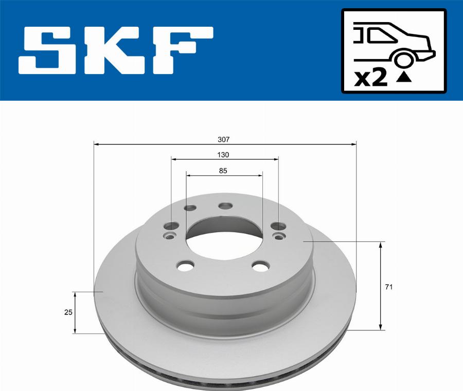 SKF VKBD 90826 V2 - Тормозной диск abcparts.ee