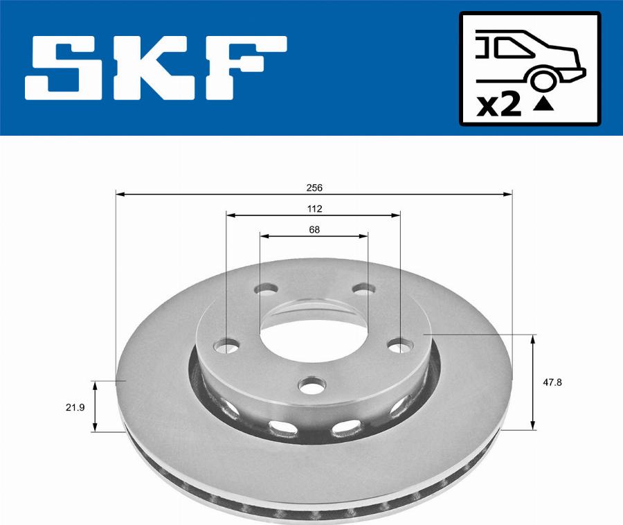 SKF VKBD 90775 V2 - Тормозной диск abcparts.ee