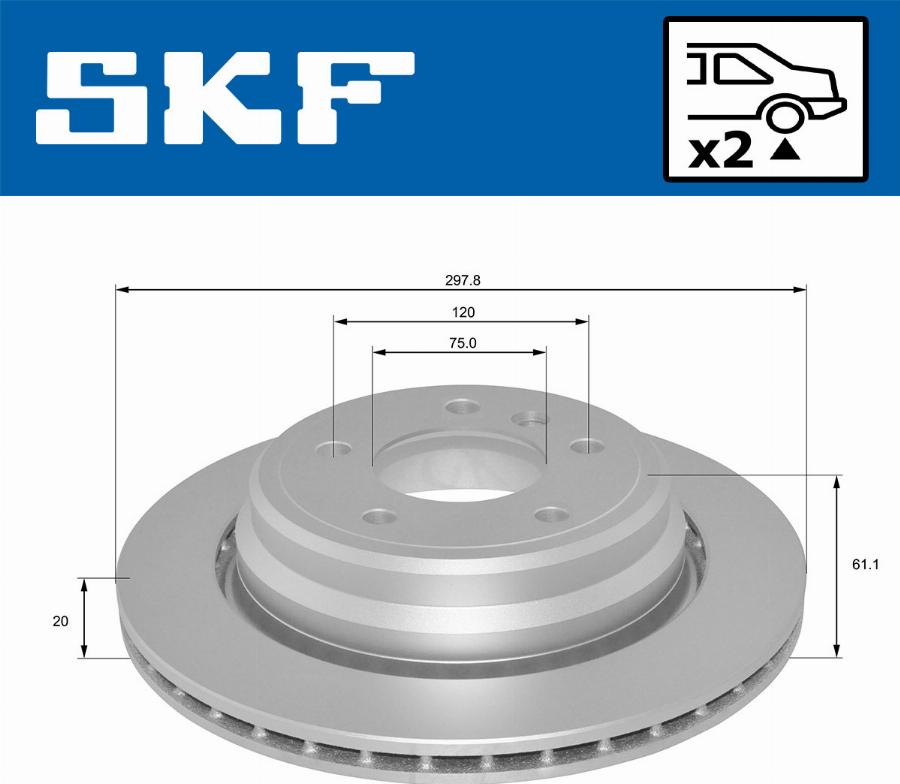 SKF VKBD 91047 V2 - Тормозной диск abcparts.ee