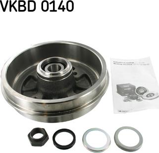 SKF VKBD 0140 - Тормозной барабан abcparts.ee