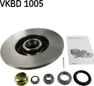 SKF VKBD 1005 - Тормозной диск abcparts.ee
