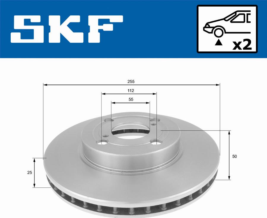 SKF VKBD 80574 V2 - Тормозной диск abcparts.ee