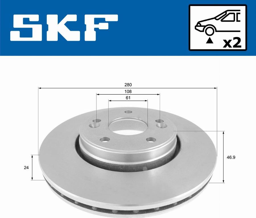 SKF VKBD 80679 V2 - Тормозной диск abcparts.ee