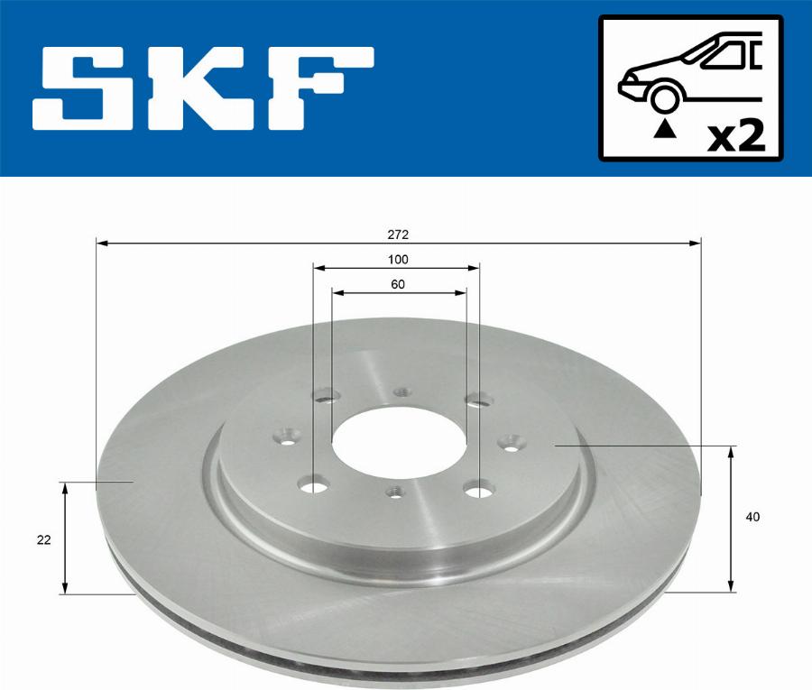 SKF VKBD 80185 V2 - Тормозной диск abcparts.ee