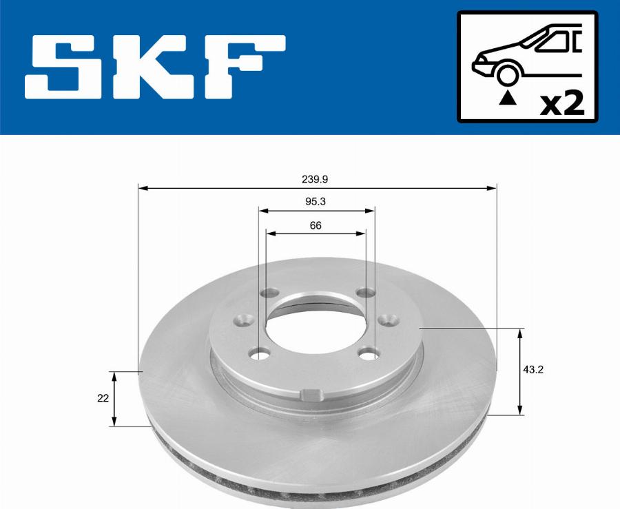 SKF VKBD 80356 V2 - Тормозной диск abcparts.ee