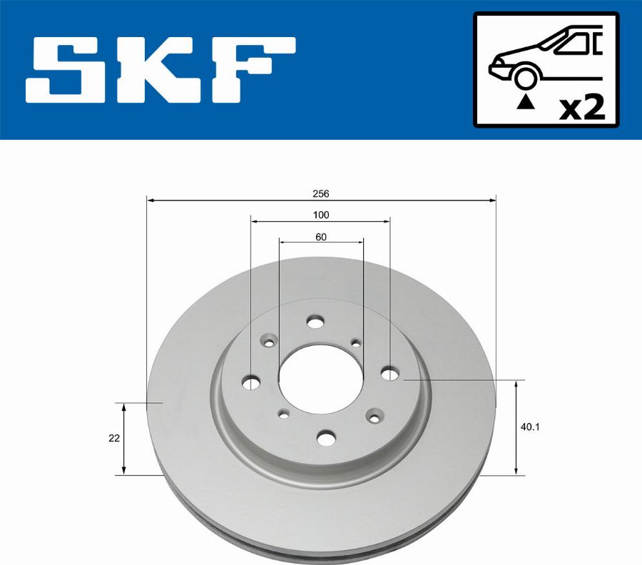 SKF VKBD 80228 V2 - Тормозной диск abcparts.ee