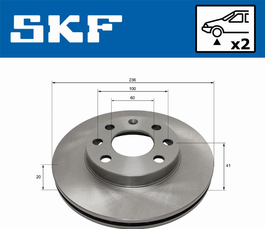 SKF VKBD 80717 V2 - Тормозной диск abcparts.ee
