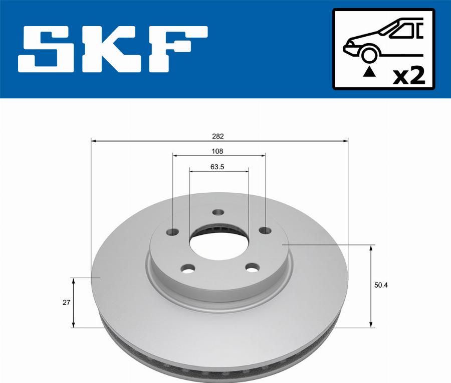 SKF VKBD 81272 V2 - Тормозной диск abcparts.ee