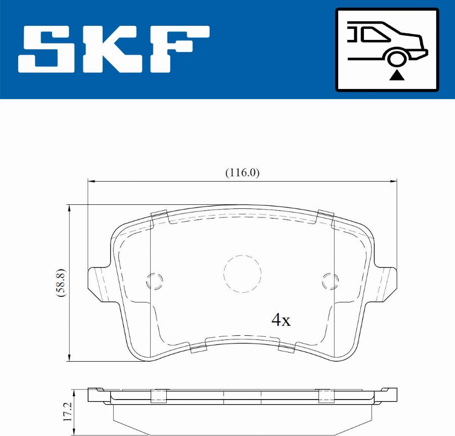 SKF VKBP 90150 - Тормозные колодки, дисковые, комплект abcparts.ee