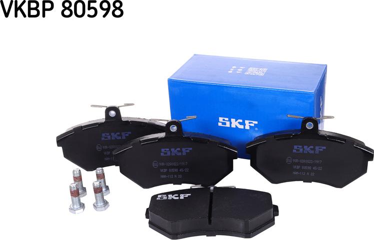 SKF VKBP 80598 - Тормозные колодки, дисковые, комплект abcparts.ee