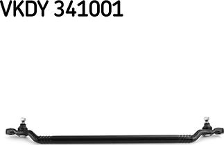 SKF VKDY 341001 - Продольная рулевая штанга, тяга abcparts.ee