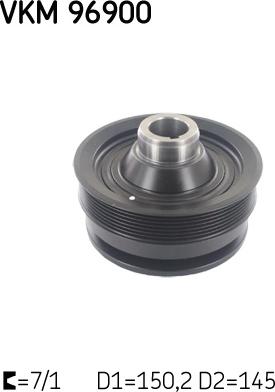SKF VKM 96900 - Шкив коленчатого вала abcparts.ee