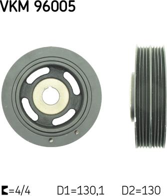 SKF VKM 96005 - Шкив коленчатого вала abcparts.ee