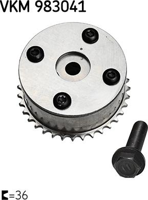 SKF VKM 983041 - Шестерня привода распределительного вала abcparts.ee
