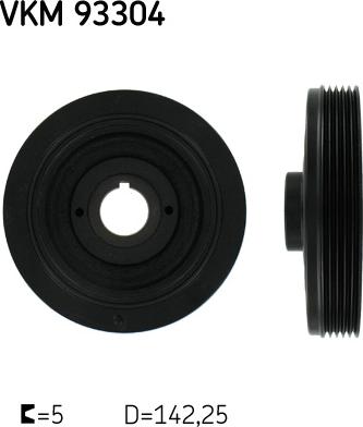 SKF VKM 93304 - Шкив коленчатого вала abcparts.ee