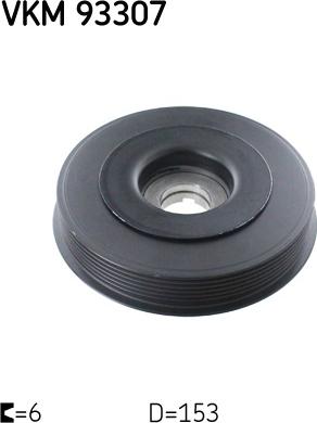 SKF VKM 93307 - Шкив коленчатого вала abcparts.ee