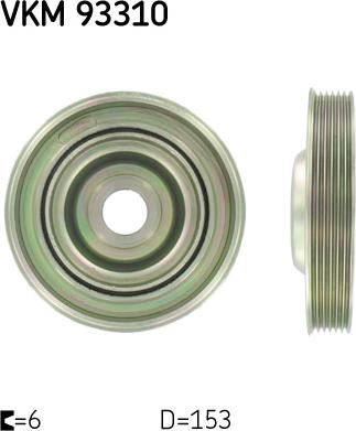 SKF VKM 93310 - Шкив коленчатого вала abcparts.ee