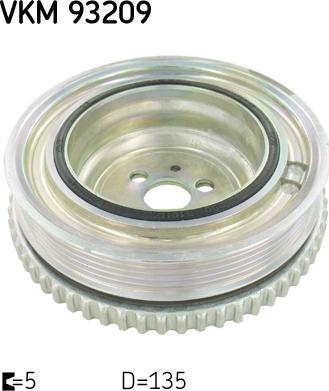SKF VKM 93209 - Шкив коленчатого вала abcparts.ee