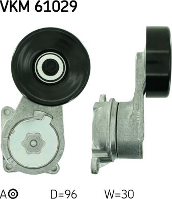 SKF VKM 61029 - Ролик, поликлиновый ремень abcparts.ee
