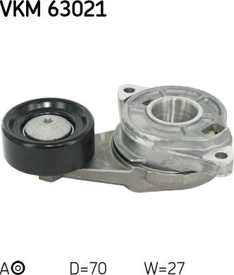 SKF VKM 63021 - Ролик, поликлиновый ремень abcparts.ee
