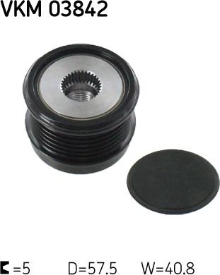 SKF VKM 03842 - Шкив генератора, муфта abcparts.ee
