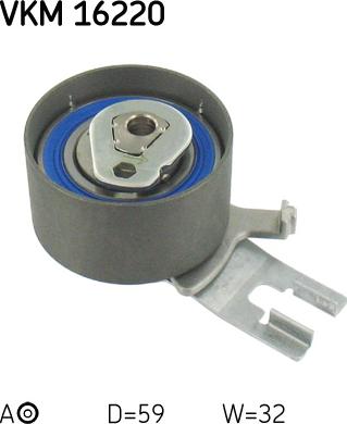 SKF VKM 16220 - Натяжной ролик, зубчатый ремень ГРМ abcparts.ee