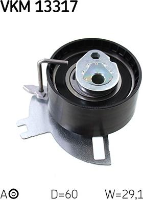 SKF VKM 13317 - Натяжной ролик, зубчатый ремень ГРМ abcparts.ee
