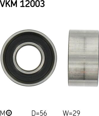 SKF VKM 12003 - Натяжной ролик, зубчатый ремень ГРМ abcparts.ee