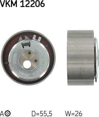 SKF VKM 12206 - Натяжной ролик, зубчатый ремень ГРМ abcparts.ee