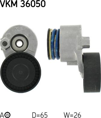 SKF VKM 36050 - Ролик, поликлиновый ремень abcparts.ee