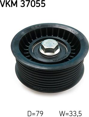 SKF VKM 37055 - Ролик, поликлиновый ремень abcparts.ee