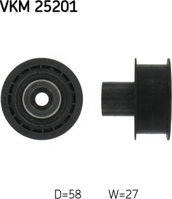 SKF VKM 25201 - Направляющий ролик, зубчатый ремень ГРМ abcparts.ee