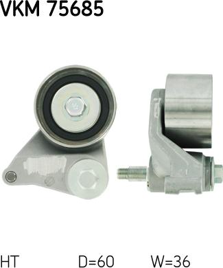 SKF VKM 75685 - Натяжной ролик, зубчатый ремень ГРМ abcparts.ee
