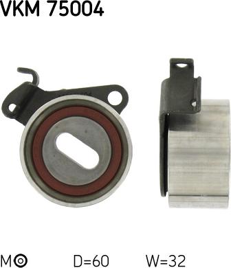 SKF VKM 75004 - Натяжной ролик, зубчатый ремень ГРМ abcparts.ee