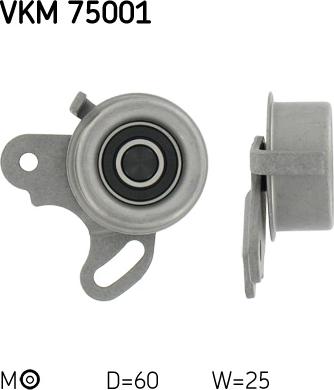 SKF VKM 75001 - Натяжной ролик, зубчатый ремень ГРМ abcparts.ee