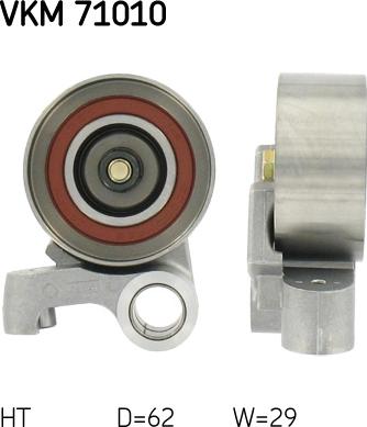 SKF VKM 71010 - Натяжной ролик, зубчатый ремень ГРМ abcparts.ee
