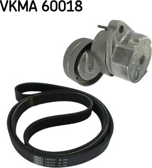SKF VKMA 60018 - Поликлиновый ременный комплект abcparts.ee