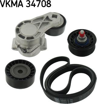 SKF VKMA 34708 - Поликлиновый ременный комплект abcparts.ee