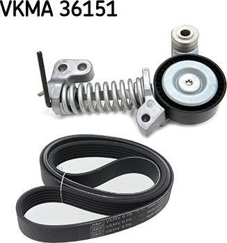 SKF VKMA 36151 - Поликлиновый ременный комплект abcparts.ee