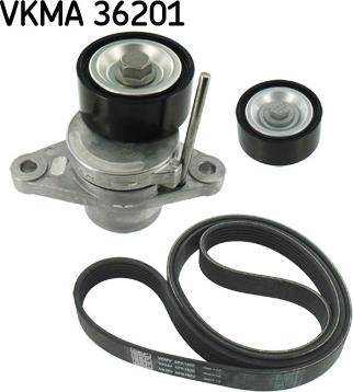 SKF VKMA 36201 - Поликлиновый ременный комплект abcparts.ee