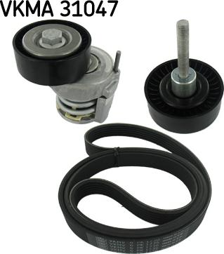 SKF VKMA 31047 - Поликлиновый ременный комплект abcparts.ee