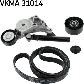 SKF VKMA 31014 - Поликлиновый ременный комплект abcparts.ee